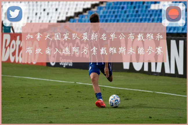 加拿大国家队最新名单公布戴维和布坎南入选阿方索戴维斯未能参赛